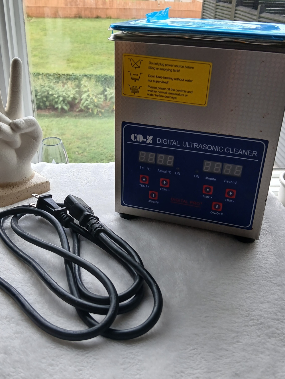 CO-Z Digital Pro Ultrasonic Jewelry Cleaner Stainless Steel NEW! Model: 10A